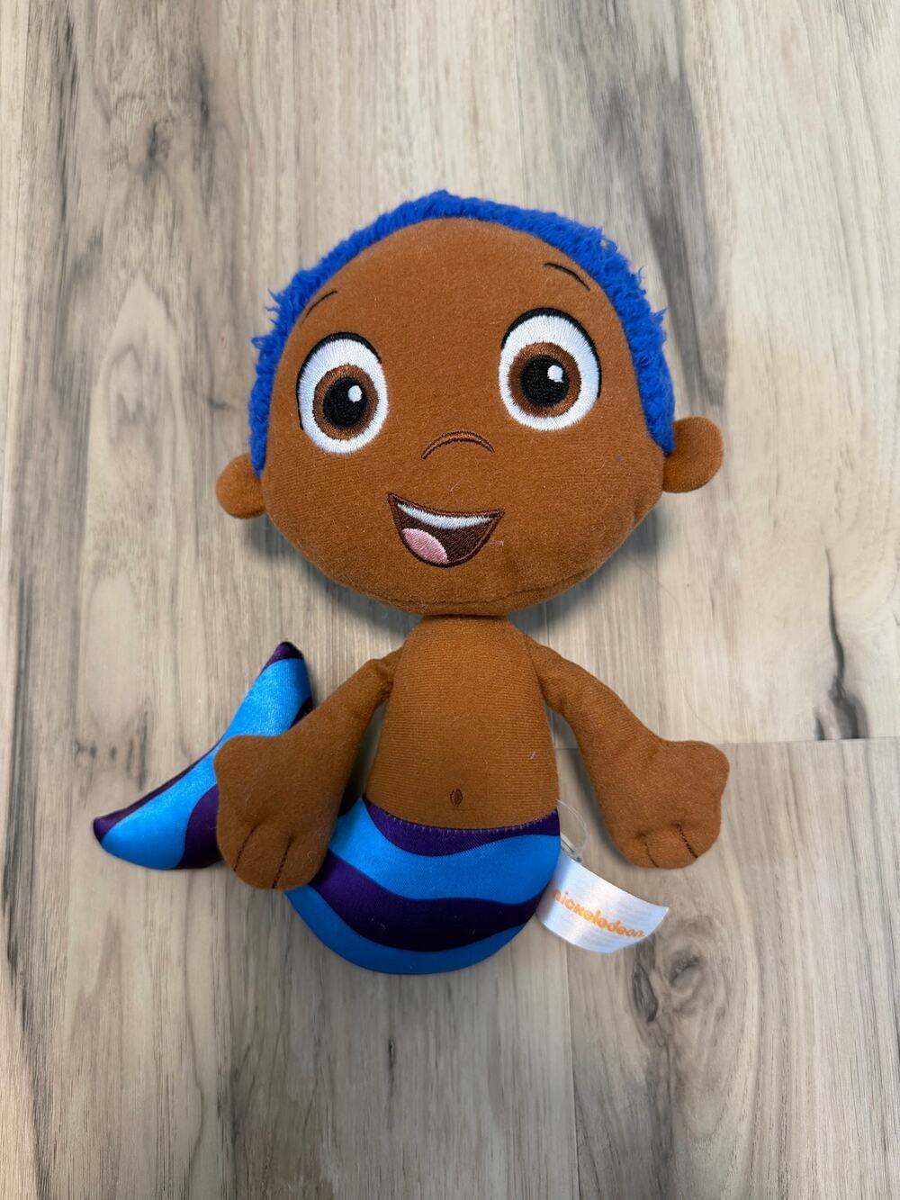 Bubble Guppies Plush Goby Mermaid Blue Boy Nickelodeon 2014 Very Hard To Find